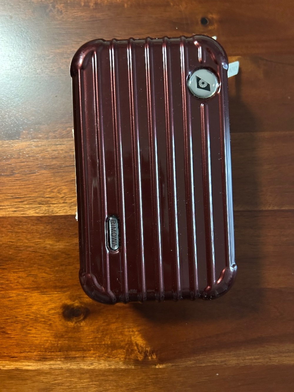 RIMOWA x EVA Air First Class Amenity Kit Hardshell Case Burgundy